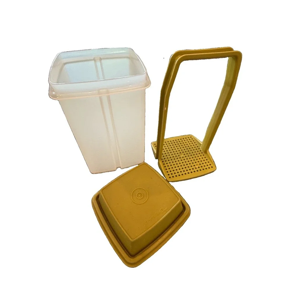 Vintage Tupperware Pic-a-Deli Pickle Keeper 3 PC Avocado Green 1330 1331 1332